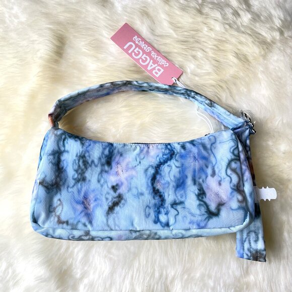 BAGGU x Collina Strada - NWT Cargo Shoulder Bag - Blue Thorns - Picture 2 of 7